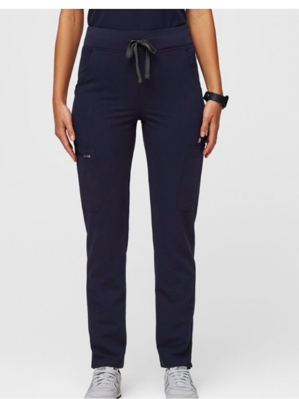 Figs High Waisted Yola Skinny Scrub Pant Navy size XXS Tall